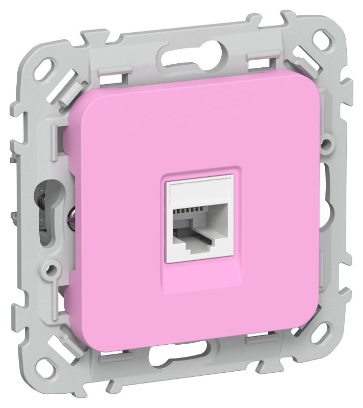 FLITE Розетка компьютерная RJ45 кат.5Е UTP РК5е-1-0-ФлПр пурпурный