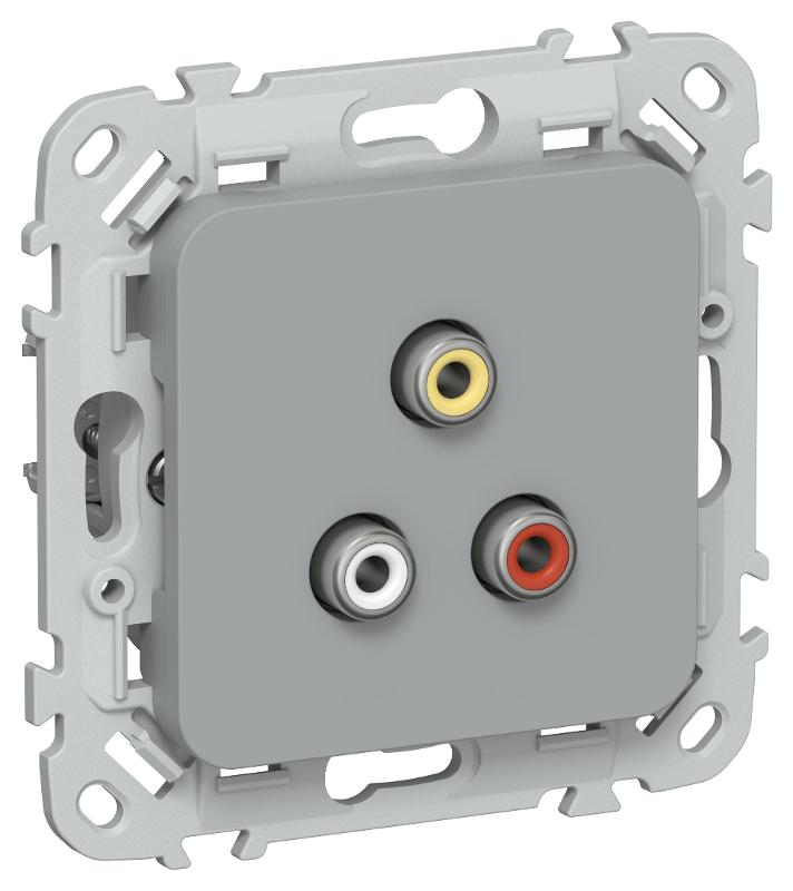 FLITE Розетка RCA РАрса-ФлС серый