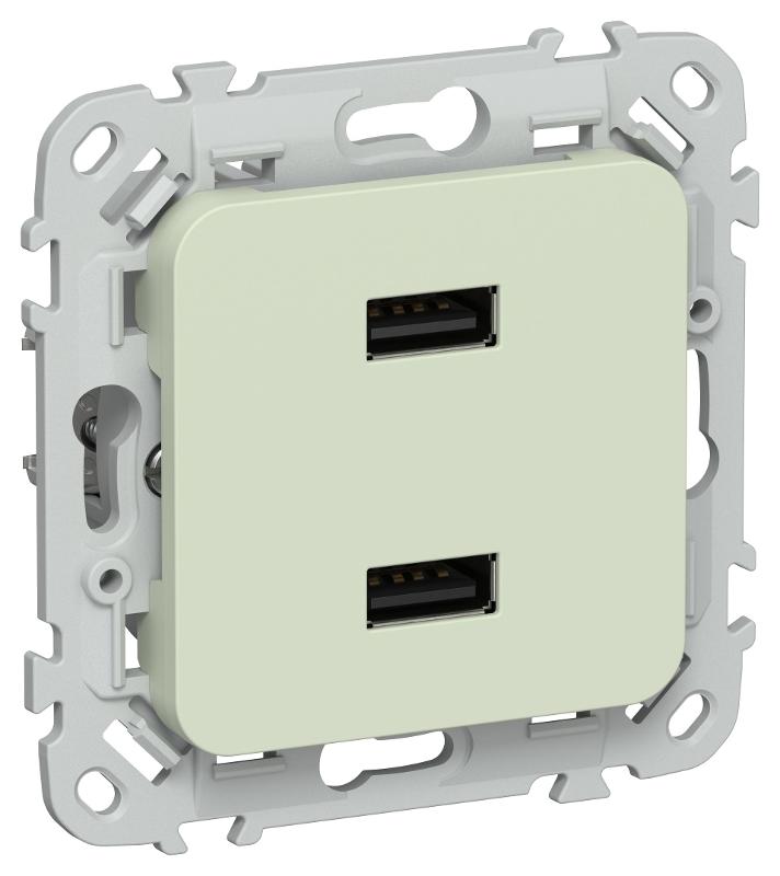 FLITE Розетка USB A+A 2,1А РЮ-2-ФлП панг