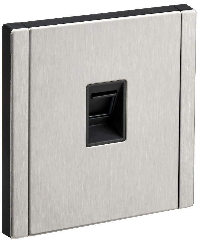 FORTE&PIANO Розетка комп. RJ45 кат.5E FP732M металл никель