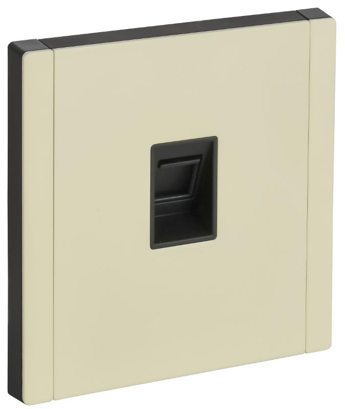 FORTE&PIANO Розетка комп. RJ45 кат.6 FP831M металл серый сланец