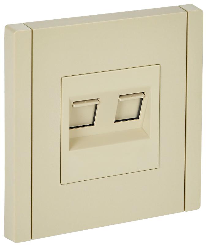 FORTE&PIANO Розетка комп. 2-ая RJ45 кат.5E FP433 ваниль