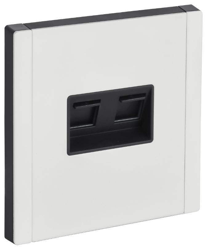 FORTE&PIANO Розетка комп. 2-ая RJ45 кат.5E FP233M белый