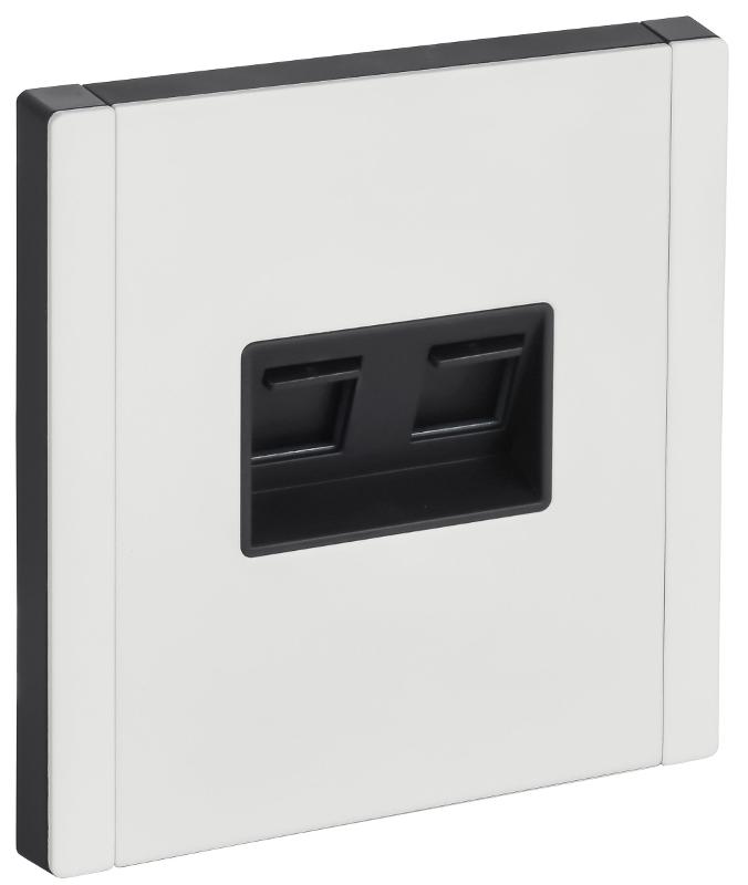 FORTE&PIANO Розетка комп. 2-ая RJ45 кат.6 FP234M белый