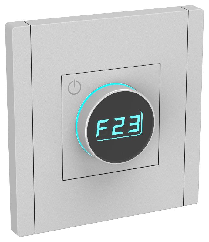 FORTE&PIANO Термостат электронный с индикацией FP552 сталь