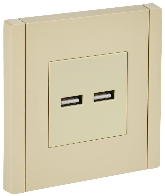 FORTE&PIANO Розетка USB A+A 3,1А FP449 ваниль