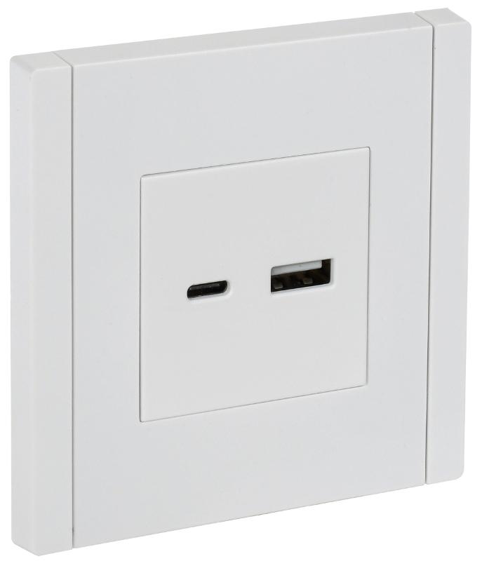 FORTE&PIANO Розетка USB A+C 18Вт FP251 белый