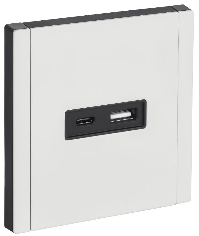 FORTE&PIANO Розетка USB A+C 3,1А FP250M белый