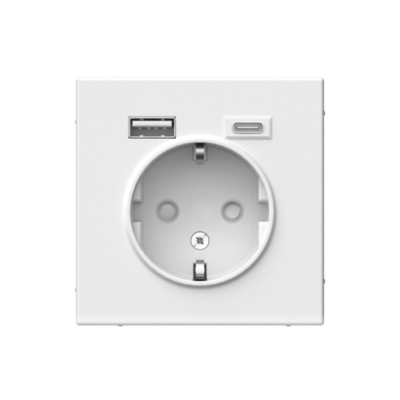 ArtGallery Белый Розетка 16А с 2 USB A+C, 5В/2,4А/3,0А, 2х5В/1,5А, механизм