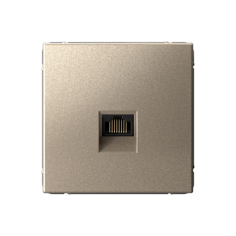 ArtGallery Шампань Розетка компьютерная RJ45, кат. 5е, механизм