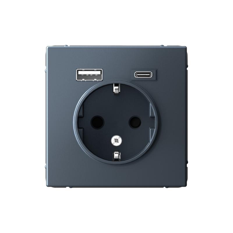 ArtGallery Грифель Розетка 16А с 2 USB A+C, 5В/2,4А/3,0А, 2х5В/1,5А, механизм
