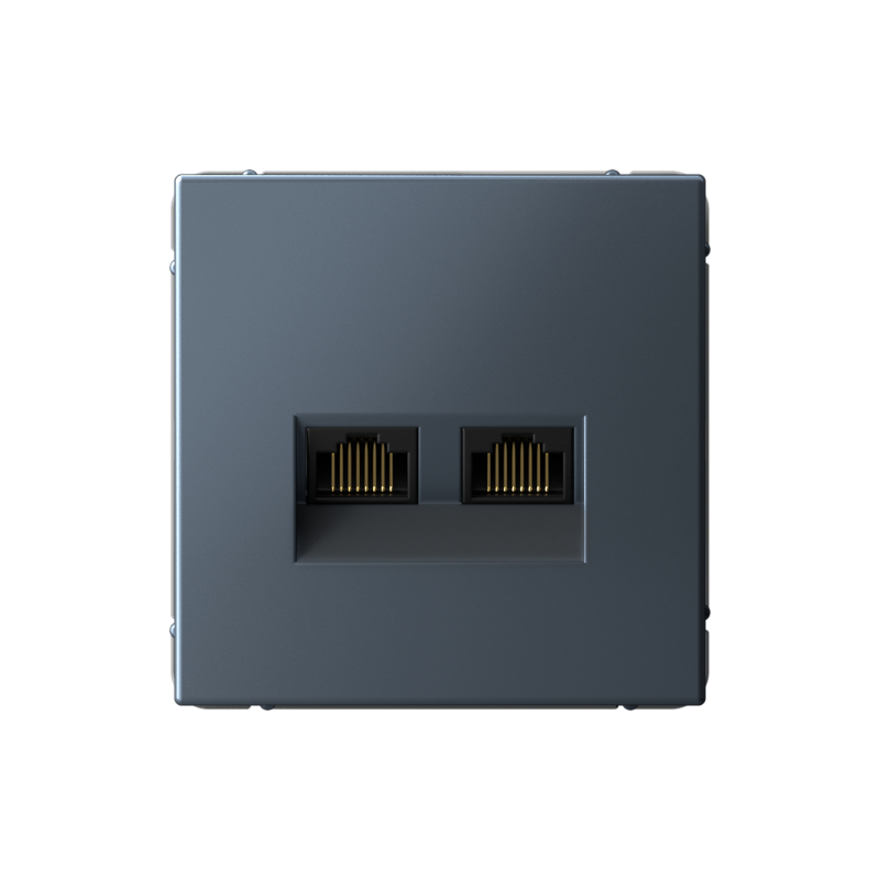 ArtGallery Грифель Розетка двойная компьютерная RJ45+RJ45, кат. 5е, механизм