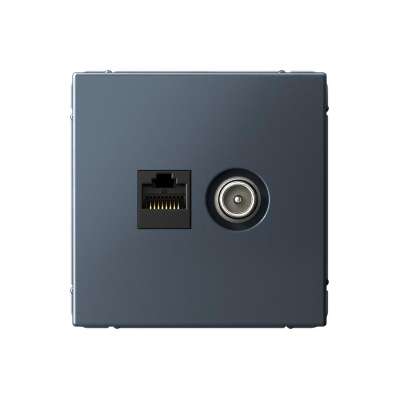ArtGallery Грифель Розетка двойная TV + компьютерная RJ45, кат. 5Е