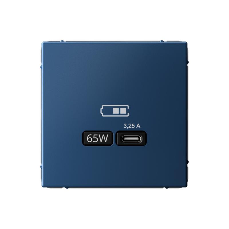 ArtGallery Аквамарин Розетка USB тип-С 65Вт высокоскор.заряд. QC, PD, механизм