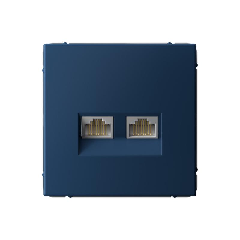 ArtGallery Аквамарин Розетка двойная компьютерная RJ45+RJ45, кат.6А, механизм