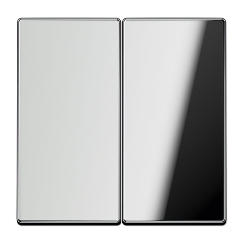 Клавиша для KNX кнопки, 2 группы; металл; хром