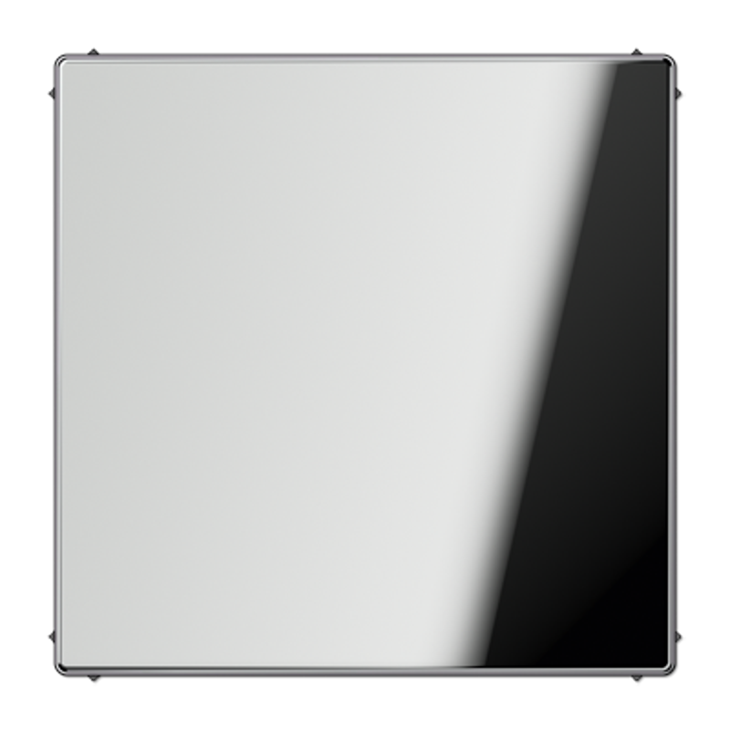 Крышка без отверстий с несущим каркасом для произвольных вырезов; полированный хром