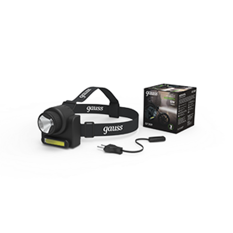 Фонарь налобный GFL309 6W 180lm Lead acid 800mAh LED 1/12/72