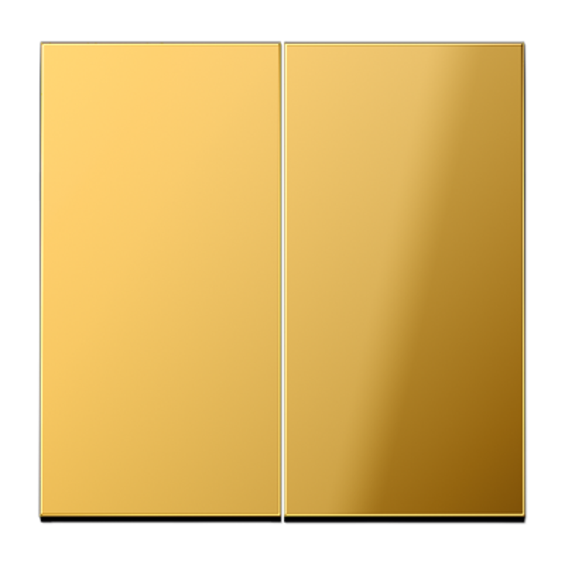 Клавиша для KNX кнопки, 2 группы; металл; имитация золота