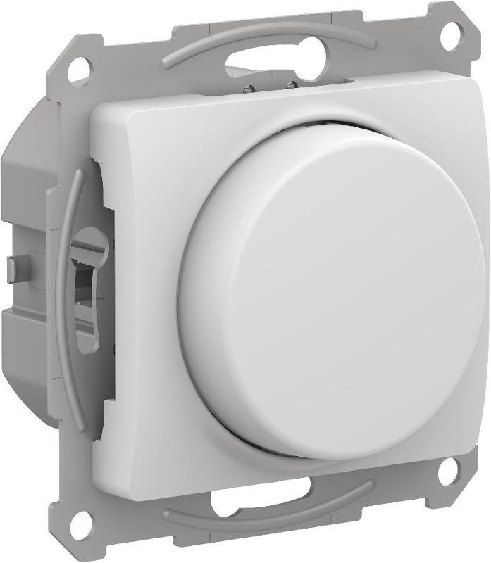 Glossa Белый Светорегулятор (диммер) повор-нажим LED RC 400Вт механизм