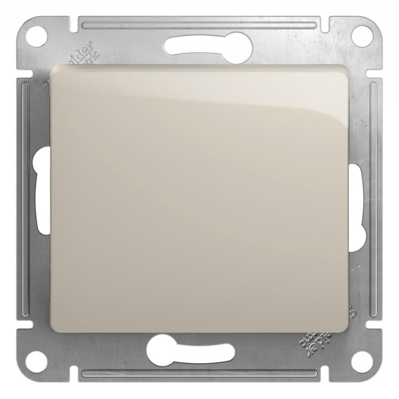 Glossa Молочный Выключатель 1-клавишный, сх.1, 10AX