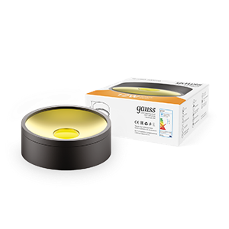 Светильник  Overhead накл цил 12W 770lm 3000K 170-240V IP20 140*50мм белый LED 1/30