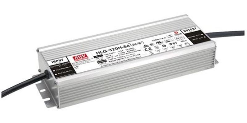 Драйвер 320Вт 24V для светодиоветдной ленты Meanwell HLG-320H-24 IP67 252x90x43.8 мм