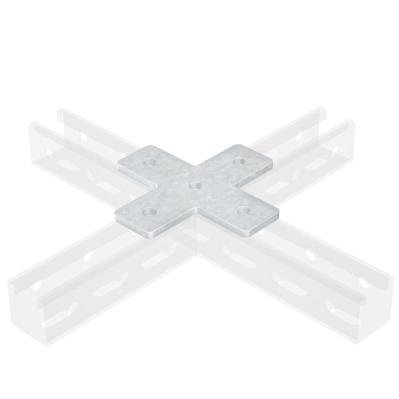 Пластина соединительная Х-обр., INOX 304