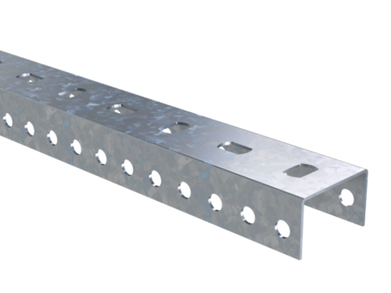 П-образный профиль PSL, L2700, толщ.1,5 мм, нержавеющая сталь AISI 304