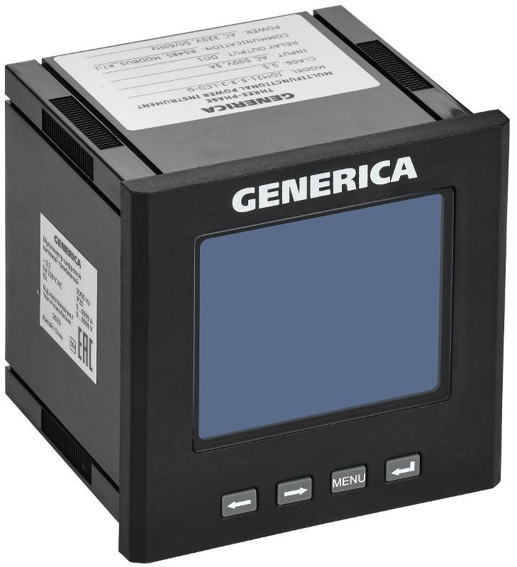 Мультиметр цифровой щитовой трехфазный DO RS-485 96х96мм LCD