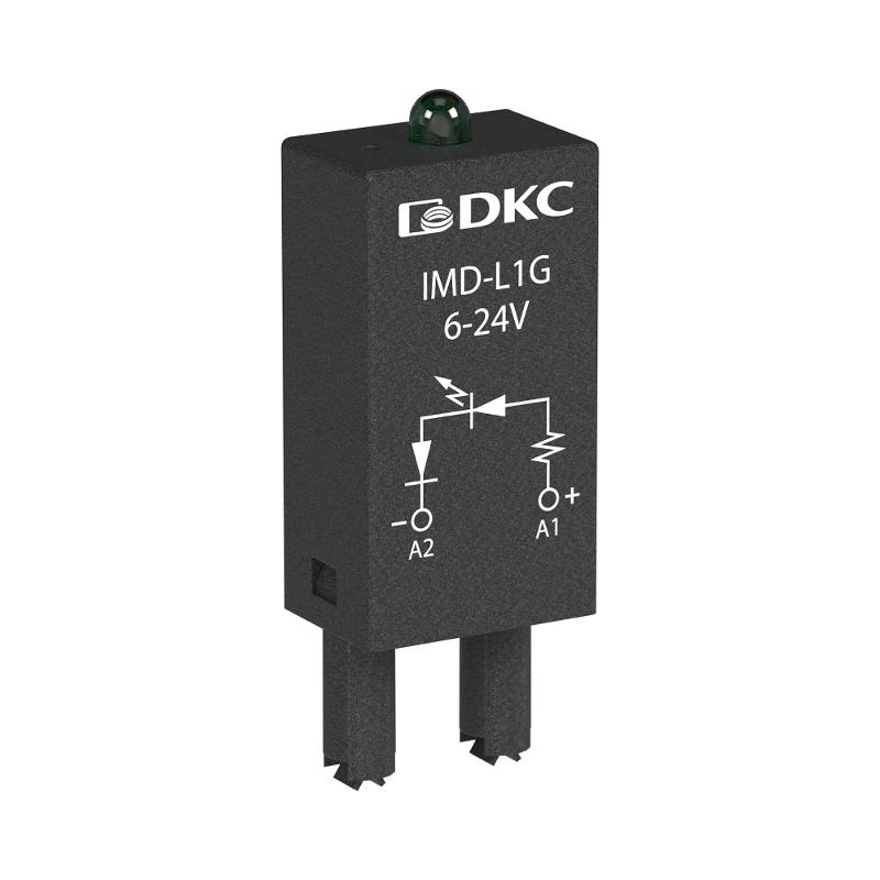 Модуль индикации и защиты, LED зеленый+диод, 6-24V DC