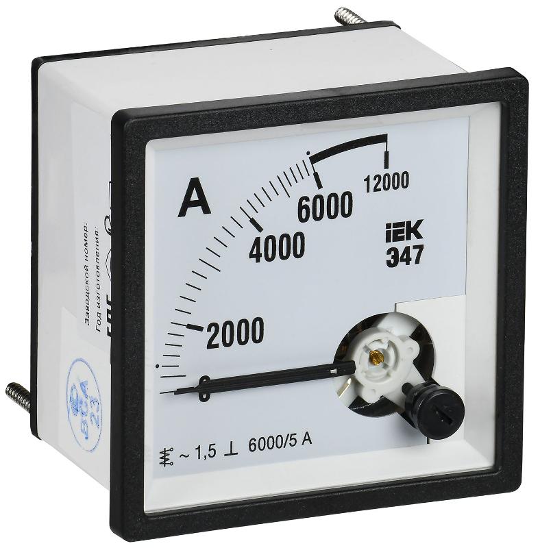 Амперметр Э47 6000/5А кл. точн. 1,5 72х72мм