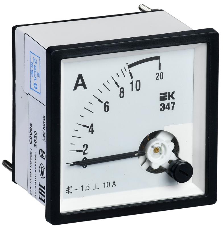 Амперметр Э47 10А кл. точн. 1,5 96х96мм