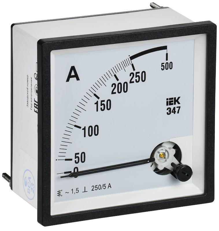 Амперметр Э47 250/5А кл. точн. 1,5 96х96мм