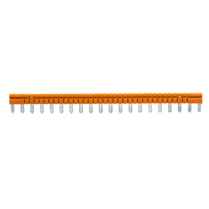 20-ти полюсная шинная перемычка для колодки с винт. клеммами IRK, 36A, 250V, оранжевый цвет