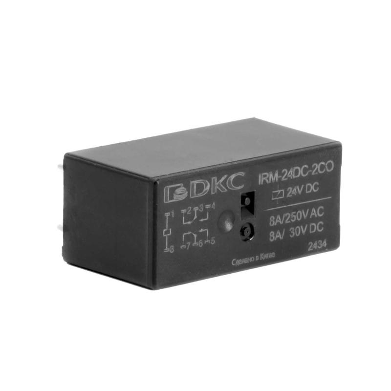Реле миниатюрное низкопрофильное, 1CO, ком. ток 16А, AgSnO2, напряжение 24V DC