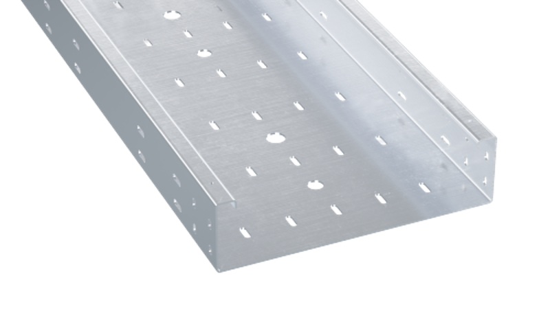 Лоток перфорированный 50х400x3000, 1,5 мм, AISI 304