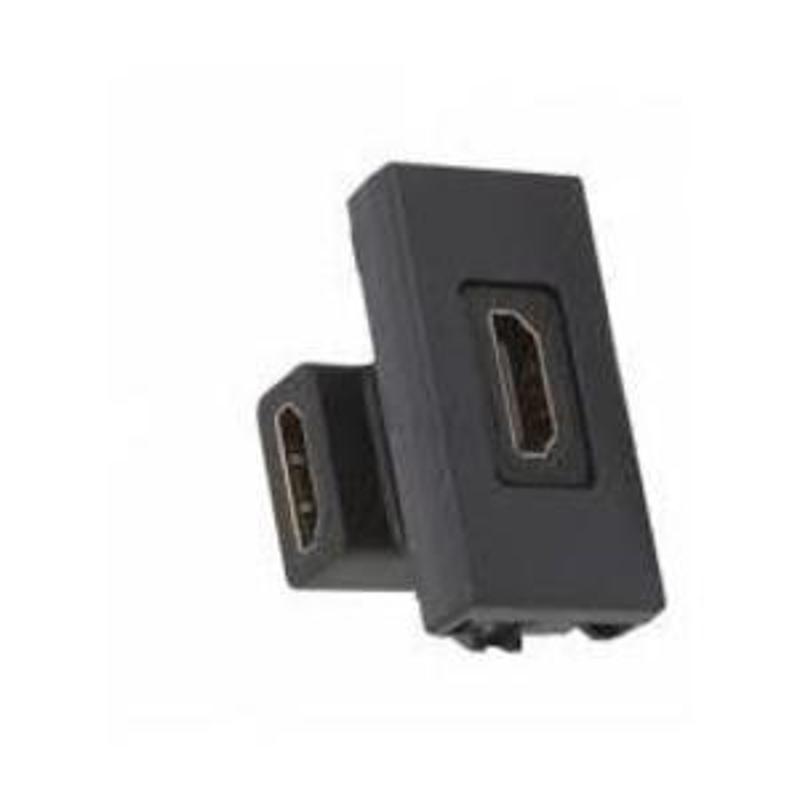 Simon Connect Плата с HDMI v.1.3 (340МГц,10.2 Гбит/сек), 1/2 К45,угл.переход., "мама-мама", графит
