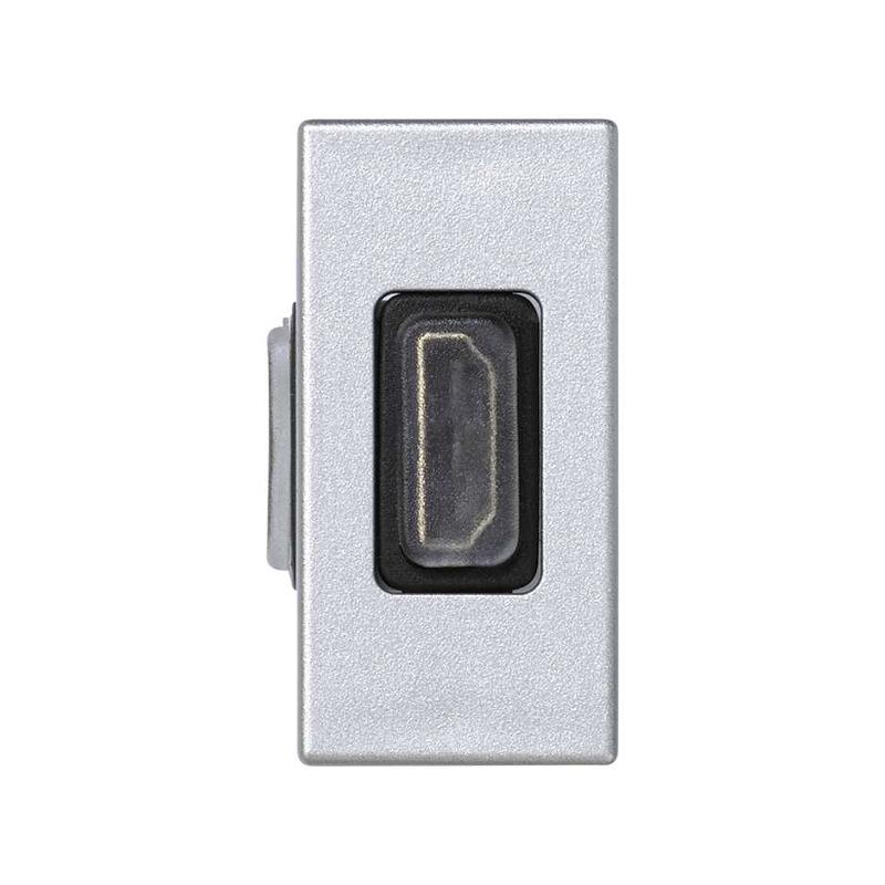 Simon Connect Плата с HDMI v.1.3 (340МГц,10.2 Гбит/сек), 1/2 К45,угл.переход., "мама-мама",, алюминий