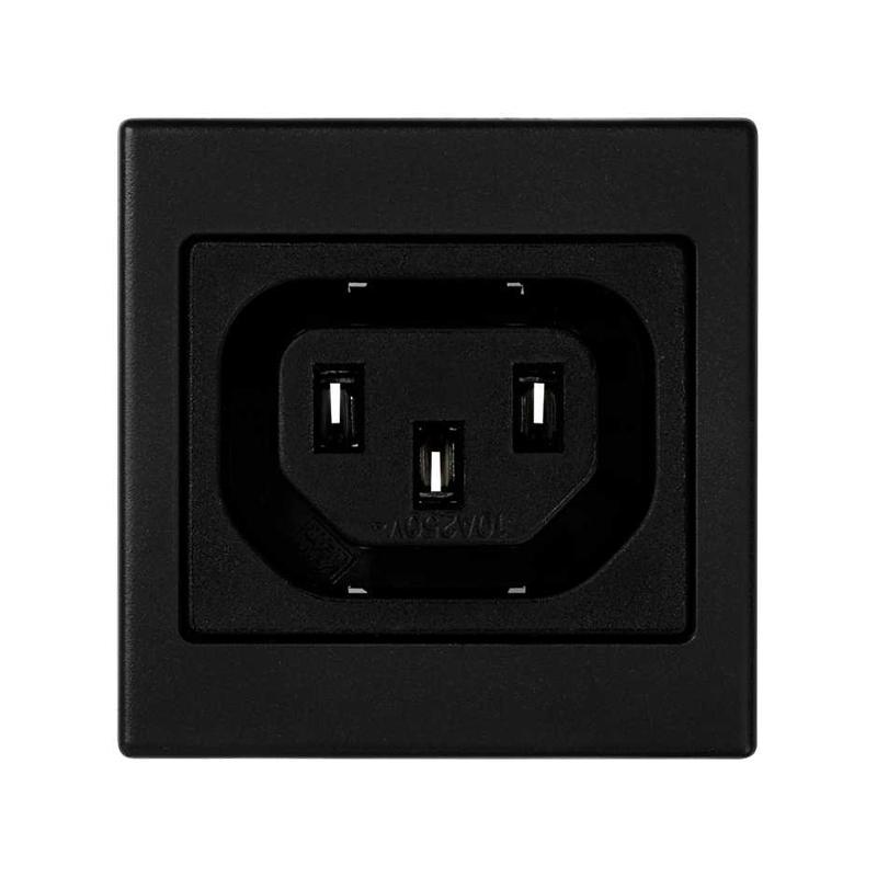 Simon Connect Адаптер с гнездовым разъёмом С13, "мама"(IEC3200), К45, графит