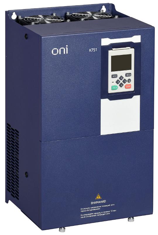 ПЧ K751 380В 3Ф 30-37кВт 60-75А встр. торм. ДПТ| K751-33-3037TRM| ONI