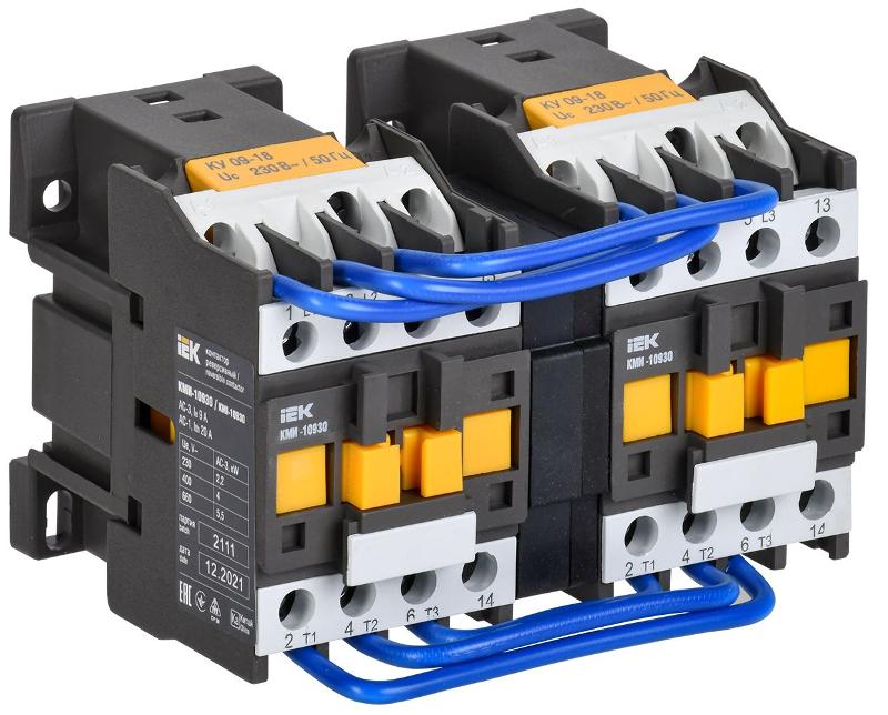Контактор КМИ-10930 реверс 9А 230В/АС3 2НО