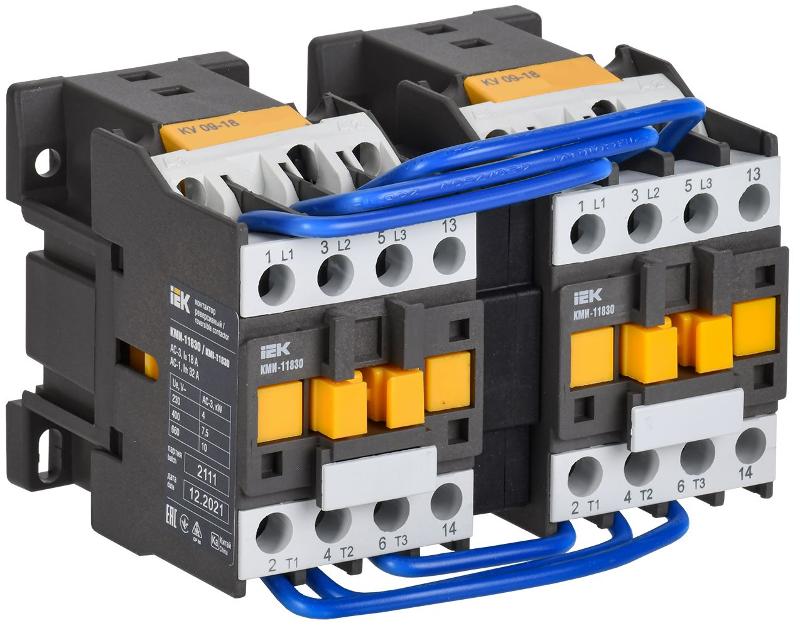 Контактор КМИ-11830 реверс 18А 400В/АС3 2НО