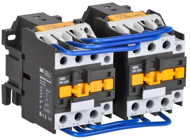 Контактор КМИ-23230 реверс 32А 230В/АС3 2НО