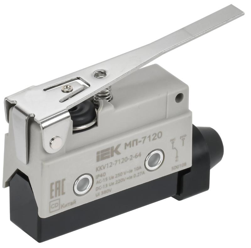 Микровыключатель концевой МП-7120 рычаг IP40