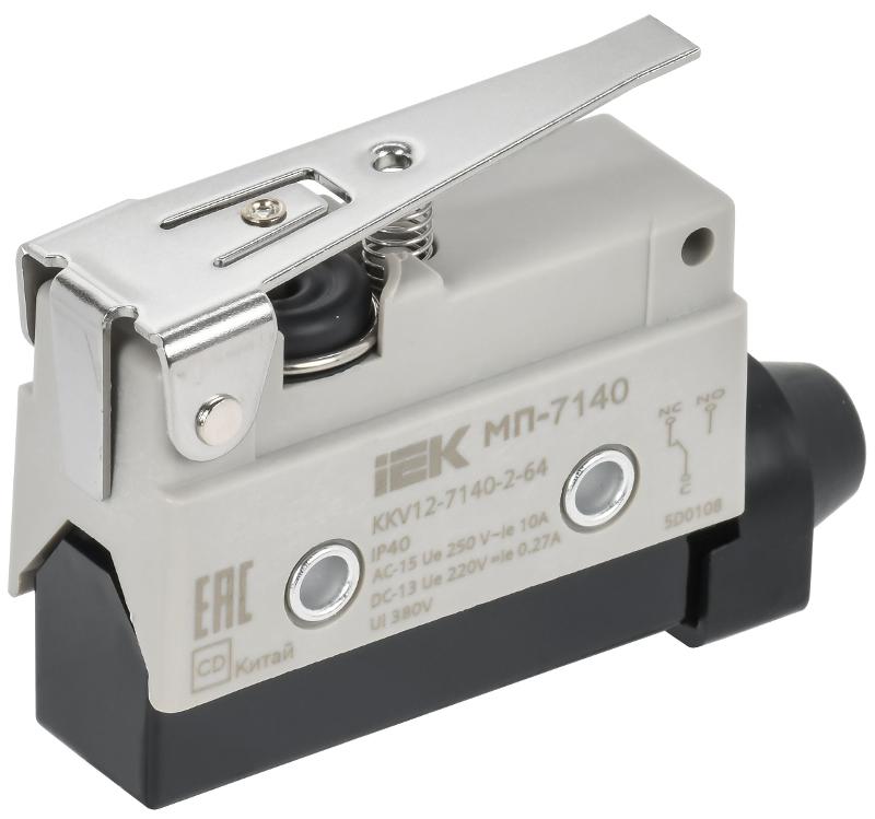 Микровыключатель концевой МП-7140 укор. рычаг IP40