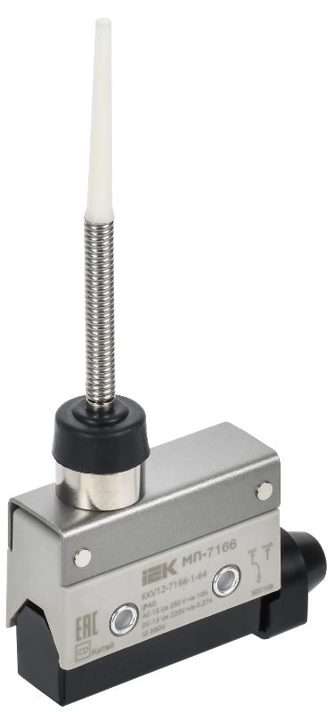 Микровыключатель концевой МП-7166 пруж. стрерж. с диэл. IP40