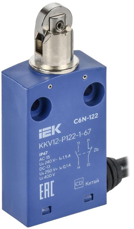 Выключатель концевой C6N-122 толк. с наж. рол. IP67