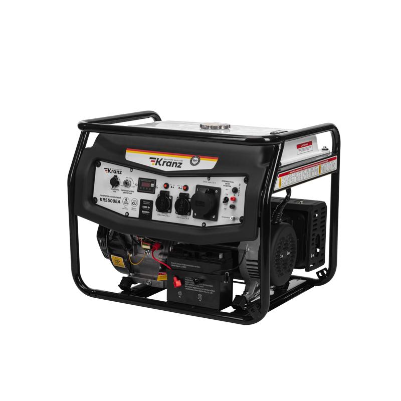 Генератор бензиновый KR5500EA, 5,5кВт, 230В, 25л, коннектор…