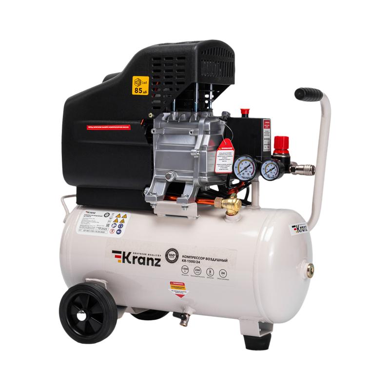 Компрессор воздушный KR-1500/24, 1500Вт, 230 л/мин, 24л
